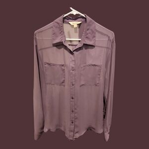 Lavender Transparent Women's Blouse